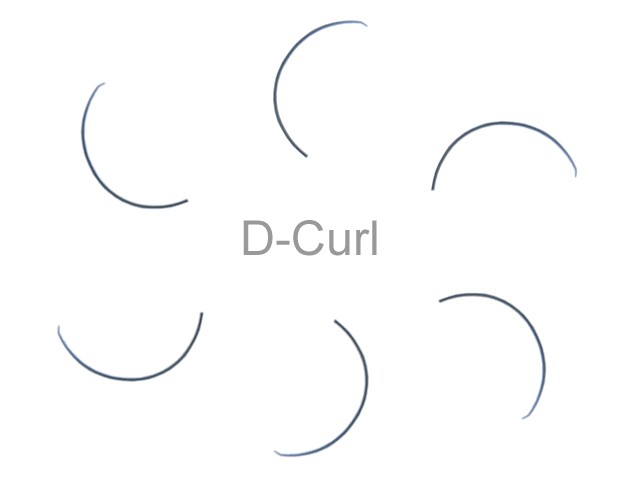 MilleniumHair D-Curl Lashes - D-Curl Wimpern - 0,15 mm Stärke - Länge wählbar
