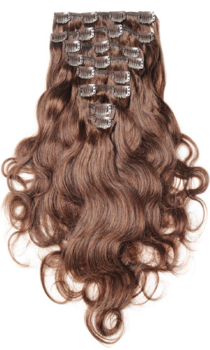 Clip in Extensions Set - 8 Teile - 110 g, gewellt, 60 cm - SalonLine