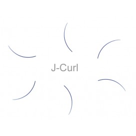 MilleniumHair J-Curl Lashes - J-Curl Wimpern - 0,15 mm Stärke - Länge wählbar