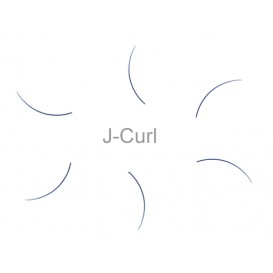 MilleniumHair J-Curl Lashes - J-Curl Wimpern - 0,20 mm Stärke - Länge wählbar