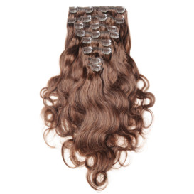 Clip in Extensions Set - 8 Teile - 110 g, gewellt, 60 cm - SalonLine