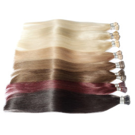 20 Microring-Extensions - I-Tip, glatt, 40 cm - SalonLine