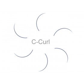MilleniumHair C-Curl Lashes - C-Curl Wimpern - 0,20 mm Stärke - Länge wählbar