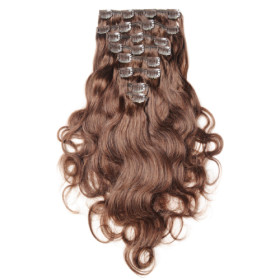 Clip in Extensions Set - 8 Teile - 110 g, gewellt, 60 cm - SalonLine