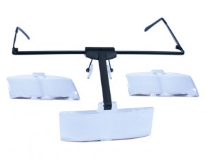 MilleniumHair Lupenbrille mit 3 Aufsätzen - Wimpernverlängerung