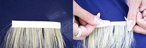 Haarverlängerung SkinWefts Anleitung